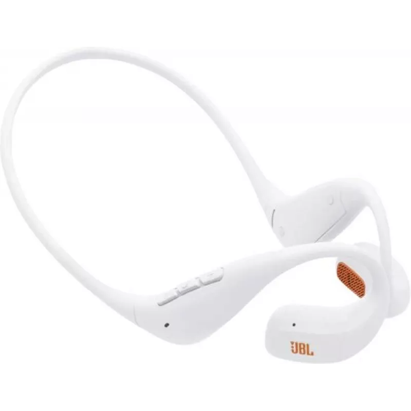 Ausinės JBL Endurance Pace belaidės atviros ausinės sportui Bluetooth USB Type-C baltos, 20–20000 Hz, 120 g