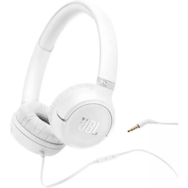 JBL Tune 530 ausinės laidinės ant galvos balta