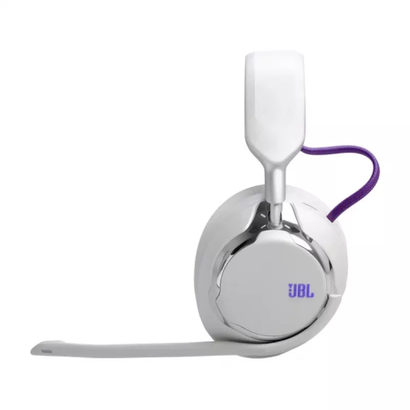 JBL Quantum 950 ausinės belaidės ant galvos žaidimams USB Type-C Bluetooth įkrovimo stovas oranžinė, sidabrinė, balta