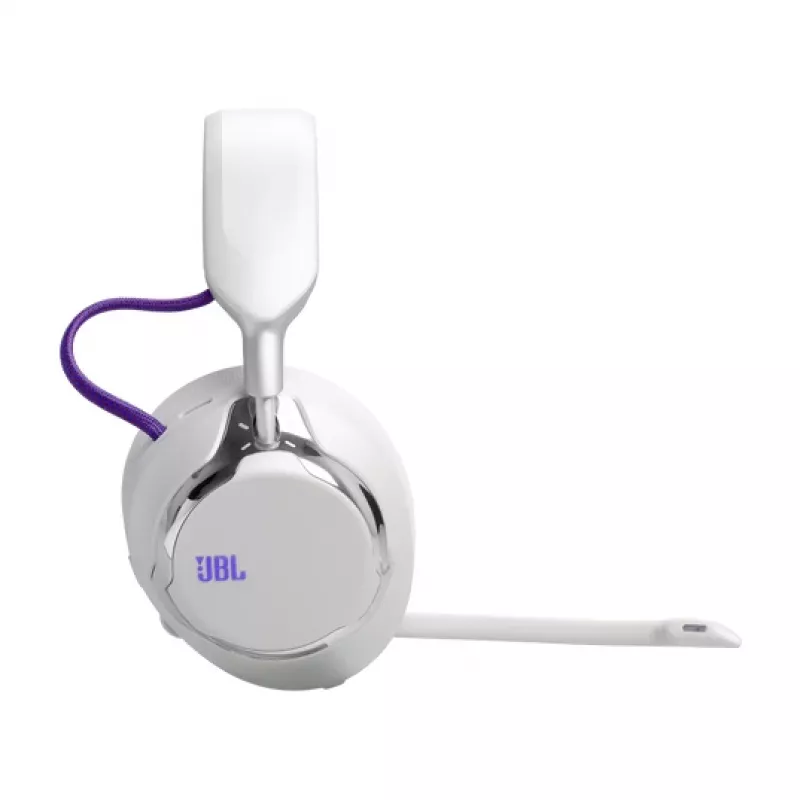 JBL Quantum 950 ausinės belaidės ant galvos žaidimams USB Type-C Bluetooth įkrovimo stovas oranžinė, sidabrinė, balta