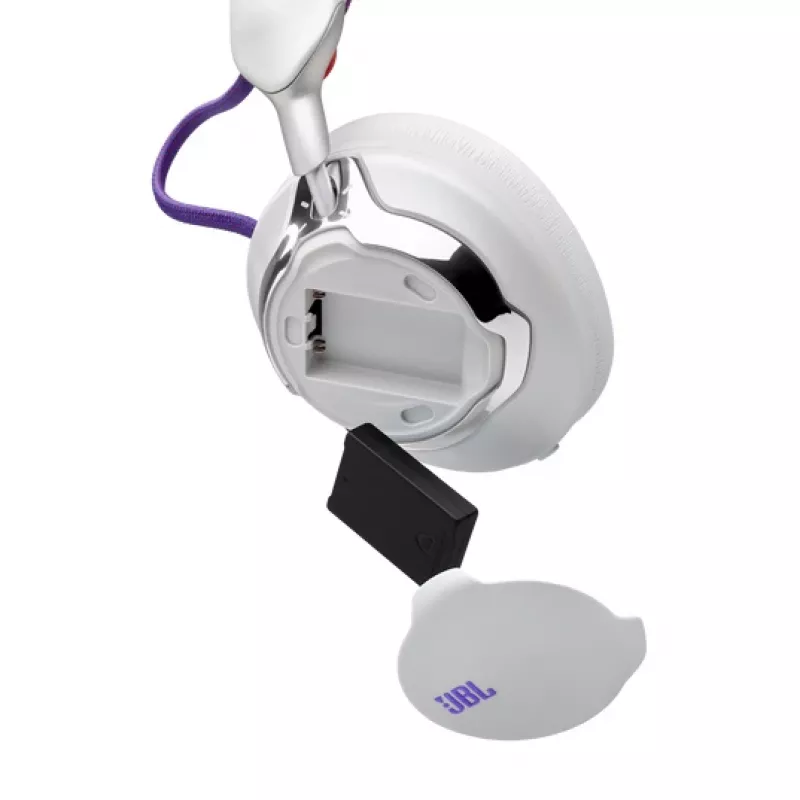 JBL Quantum 950 ausinės belaidės ant galvos žaidimams USB Type-C Bluetooth įkrovimo stovas oranžinė, sidabrinė, balta