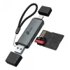 Kortelių skaitytuvas TP‑LINK UA430D USB 3.1 — MicroSD/SD palaikymas, 200 Mbit/s, juodas, 75×22,9×9,3 mm