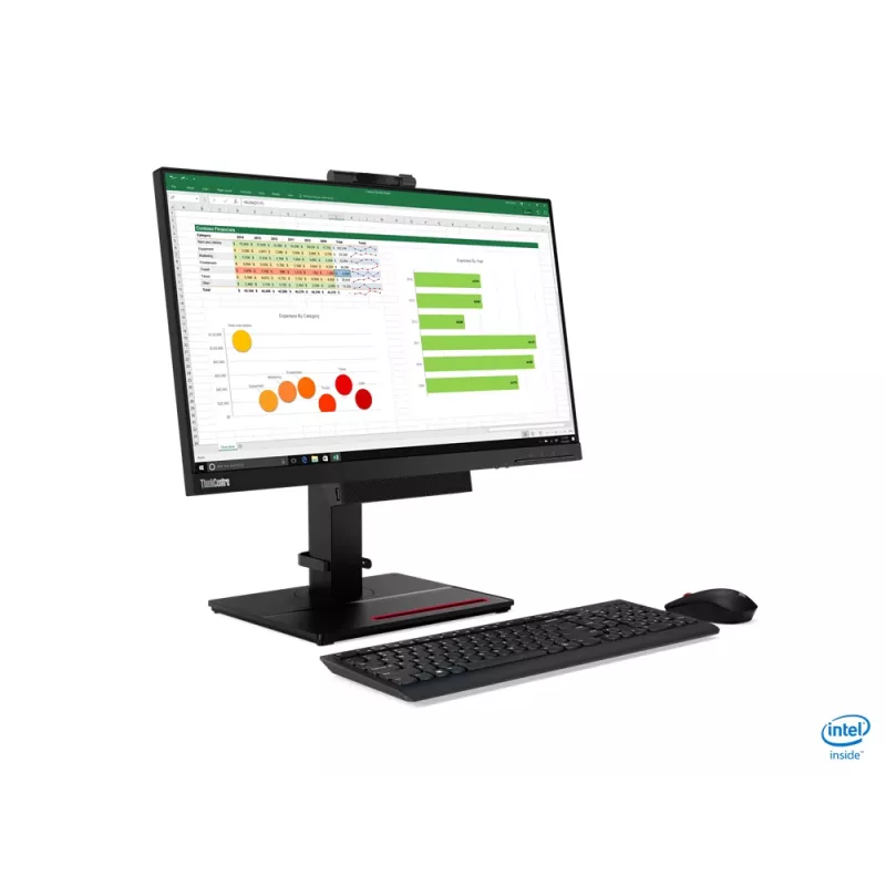 Lenovo ThinkCentre Tiny-In-One kompiuterio monitorius 60,5 cm (23,8 coliai) 1920 x 1080 pikselių Full HD LED juodas