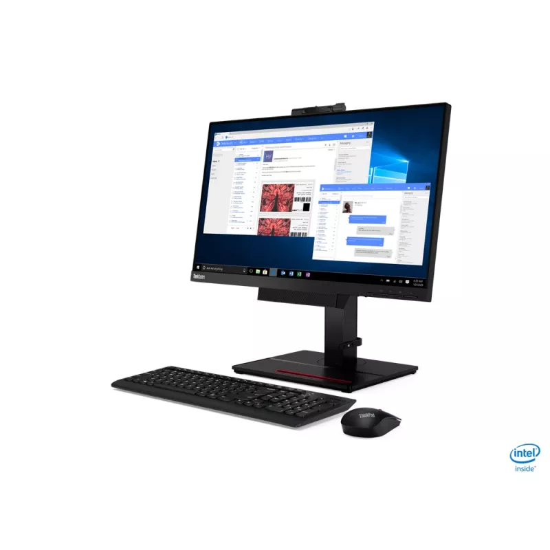Lenovo ThinkCentre Tiny-In-One kompiuterio monitorius 60,5 cm (23,8 coliai) 1920 x 1080 pikselių Full HD LED juodas