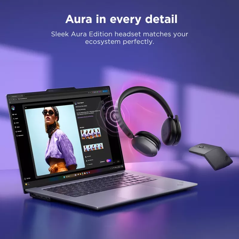 Lenovo 4XD1T60925 ausinės / laisvų rankų įranga Belaidis Ant galvos Biurui / skambučių centrui USB Type-C Bluetooth Pilka