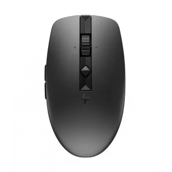 HP 715 Įkraunama kelių įrenginių pelė, abiem rankoms tinkama, RF belaidė + Bluetooth, 3000 DPI, juoda