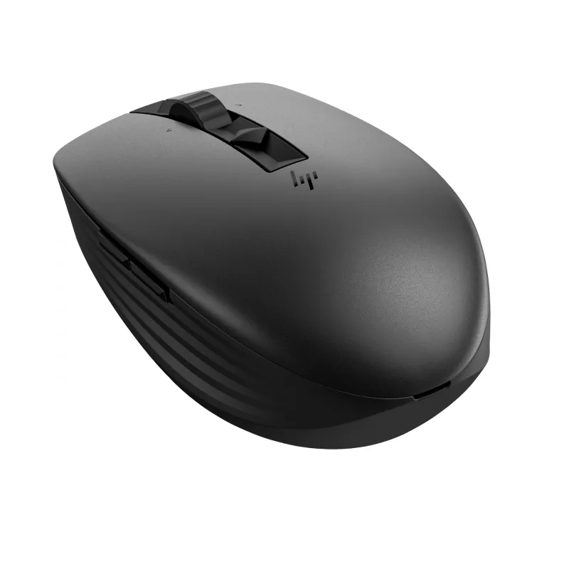 HP 715 Įkraunama kelių įrenginių pelė, abiem rankoms tinkama, RF belaidė + Bluetooth, 3000 DPI, juoda
