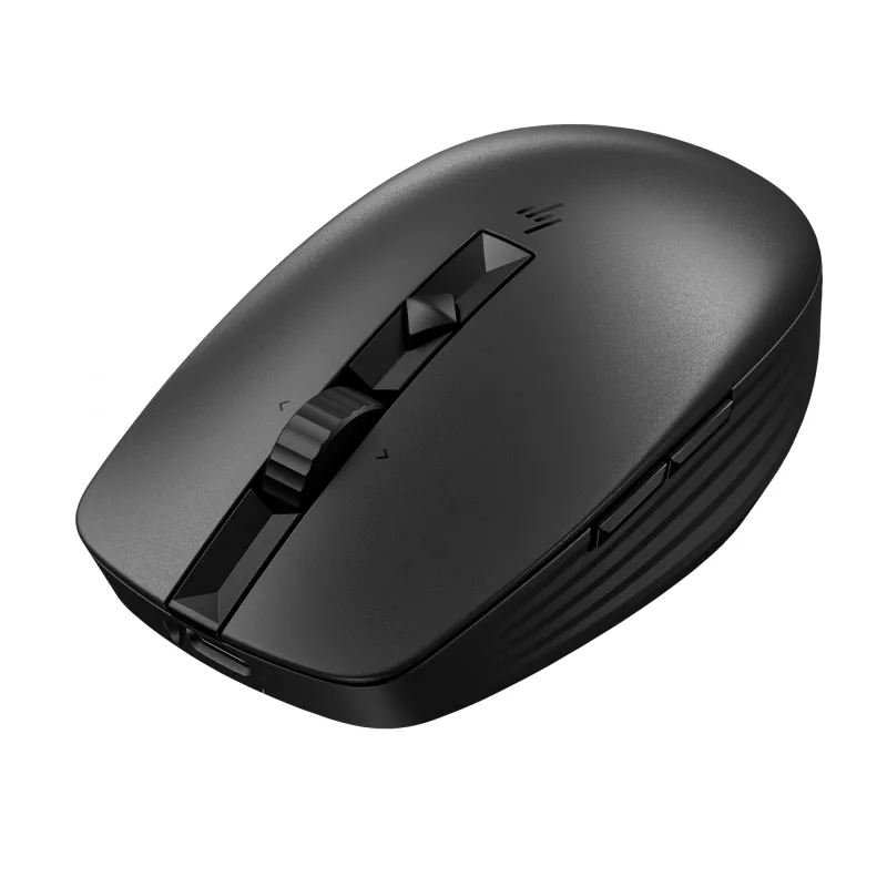 HP 715 Įkraunama kelių įrenginių pelė, abiem rankoms tinkama, RF belaidė + Bluetooth, 3000 DPI, juoda