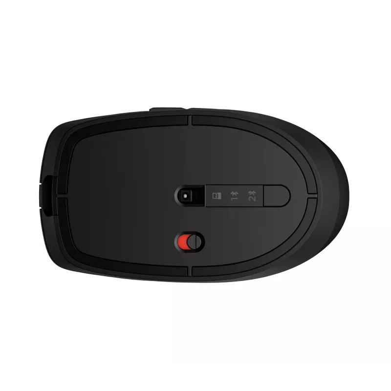 HP 715 Įkraunama kelių įrenginių pelė, abiem rankoms tinkama, RF belaidė + Bluetooth, 3000 DPI, juoda