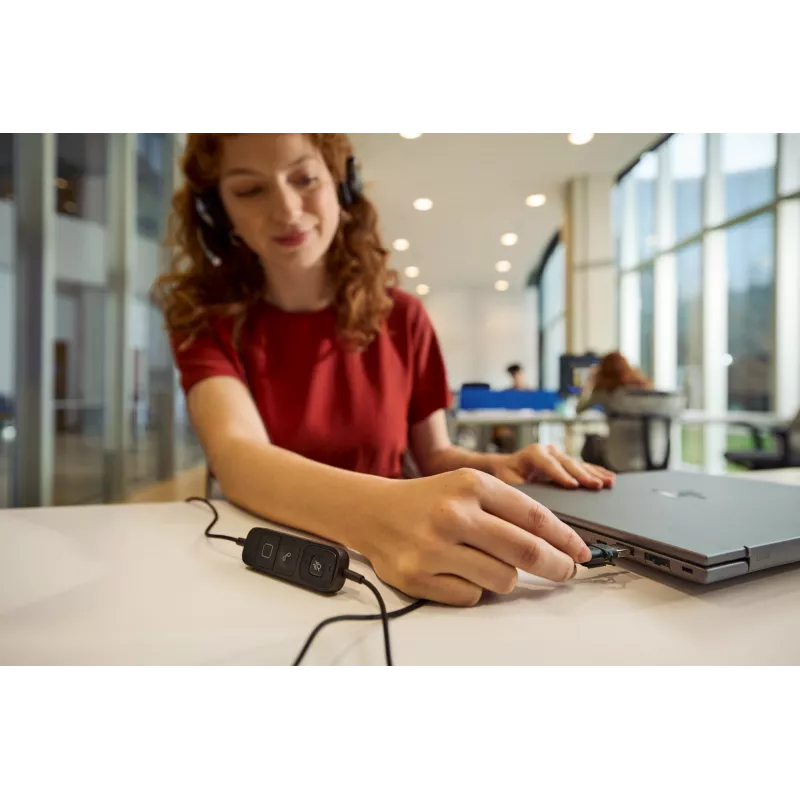 Laidinės stereo ausinės HP POLY Mission 625 su USB (C01C6AA)