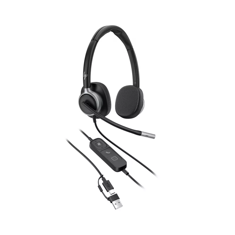 Laidinės stereo ausinės HP POLY Mission 625 su USB (C01C6AA)