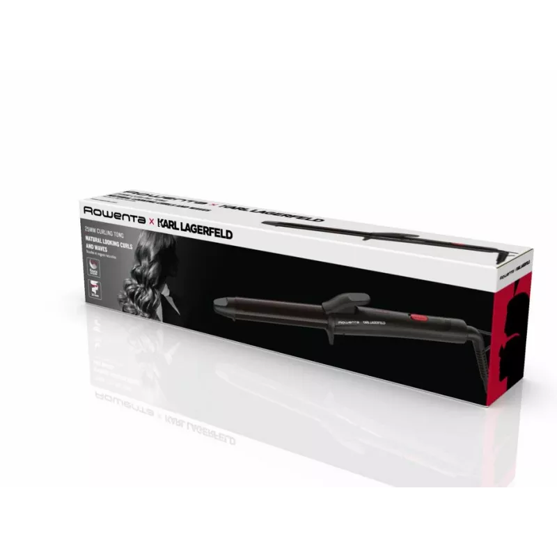 Rowenta X KARL LAGERFELD CF321L garbanojimo žnyplės šiltos juodos, raudonos 47 W 1.8 m
