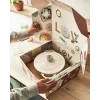 Tefal ketaus kepimo keptuvė LOV E25972, apvali 3,8 L, 28 cm, smėlio spalvos