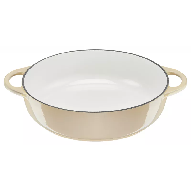Tefal ketaus kepimo keptuvė LOV E25972, apvali 3,8 L, 28 cm, smėlio spalvos