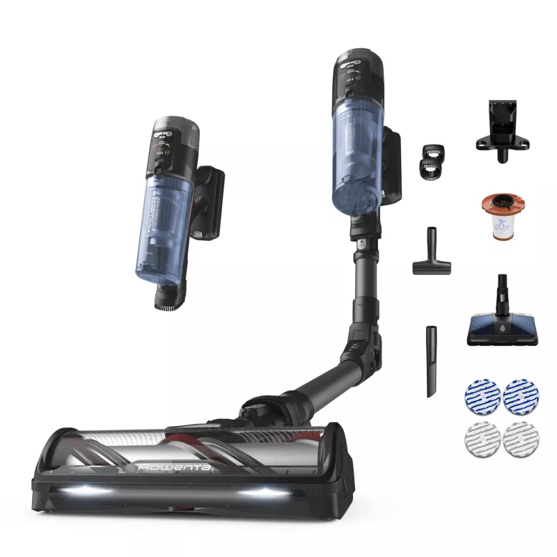 Belaidis šluostinis dulkių siurblys ROWENTA X-FORCE FLEX 12.60 NEO RH9LC1 – sausam ir šlapiam valymui