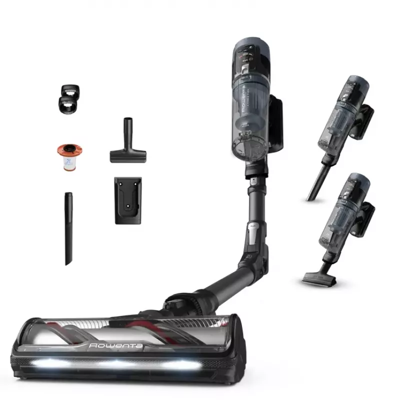 Rowenta X-Force Flex 14.80 RH9B36WV belaidis dulkių siurblys / elektrinė šluota 2-in-1 belaidis dulkių siurblys Baterija Sausas Be maišelio 0,65 L 670 W Juoda, Mėlyna