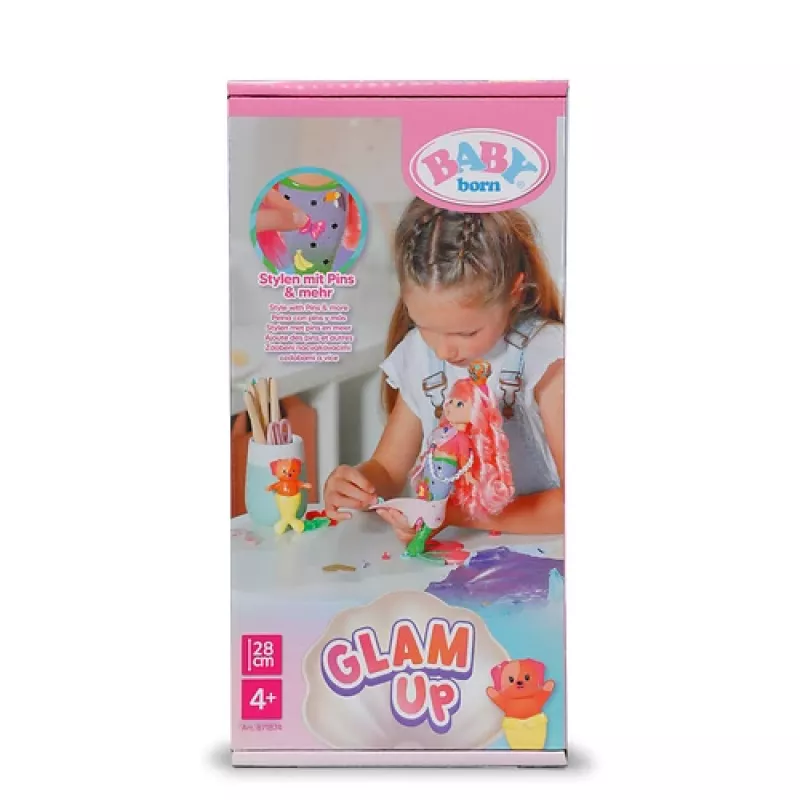 BABY born @ Glam Up Sunshine, lėlė kūdikis, moteriška, 4 m., berniukams/mergaitėms, įvairiaspalvė