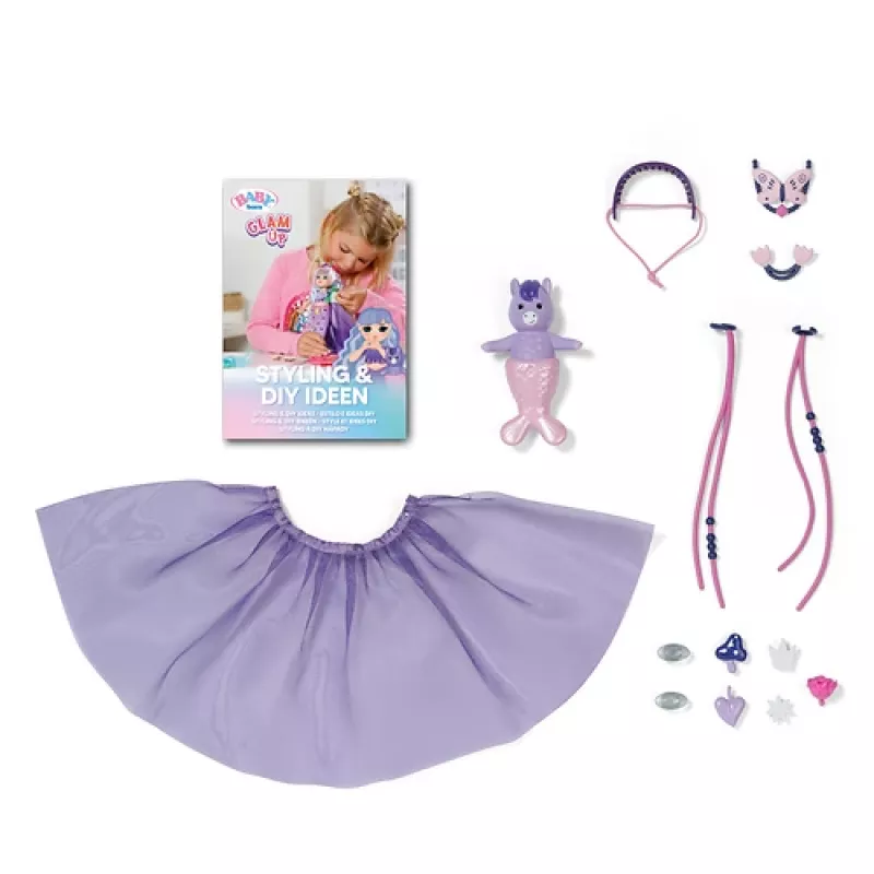 BABY born @ Glam Up Aura, lėlė kūdikis, moteriška, 4 m., berniukams/mergaitėms, įvairiaspalvė