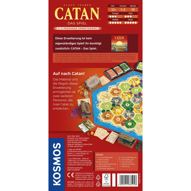 Kosmos CATAN 90 min Kortų žaidimas Strategija