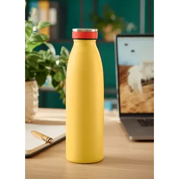 Leitz Cosy izoliuotas vandens butelis 500 ml, geltonas, nerūdijantis plienas, 68 mm, 68 mm, 235 mm, 280 g