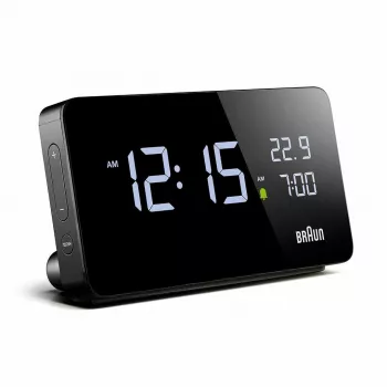 Braun BC20BEU sieninis / stalinis laikrodis Skaitmeninis laikrodis Stačiakampis Juoda