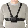 Fotoaparato krūtinės diržai HAMA 00004567 veiksmo kameroms (suderinama su GoPro), juodi, reguliuojamas krūtinės laikiklis
