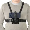 Fotoaparato krūtinės diržai HAMA 00004567 veiksmo kameroms (suderinama su GoPro), juodi, reguliuojamas krūtinės laikiklis