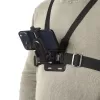 Fotoaparato krūtinės diržai HAMA 00004567 veiksmo kameroms (suderinama su GoPro), juodi, reguliuojamas krūtinės laikiklis