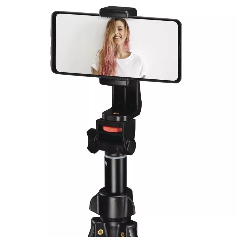 Trikojis Hama Rotary Smartphone II išmaniajam telefonui ir skaitmeniniam fotoaparatui, 3 kojų, maks. apkrova 1 kg, aukštis 41,5–150 cm, juodas
