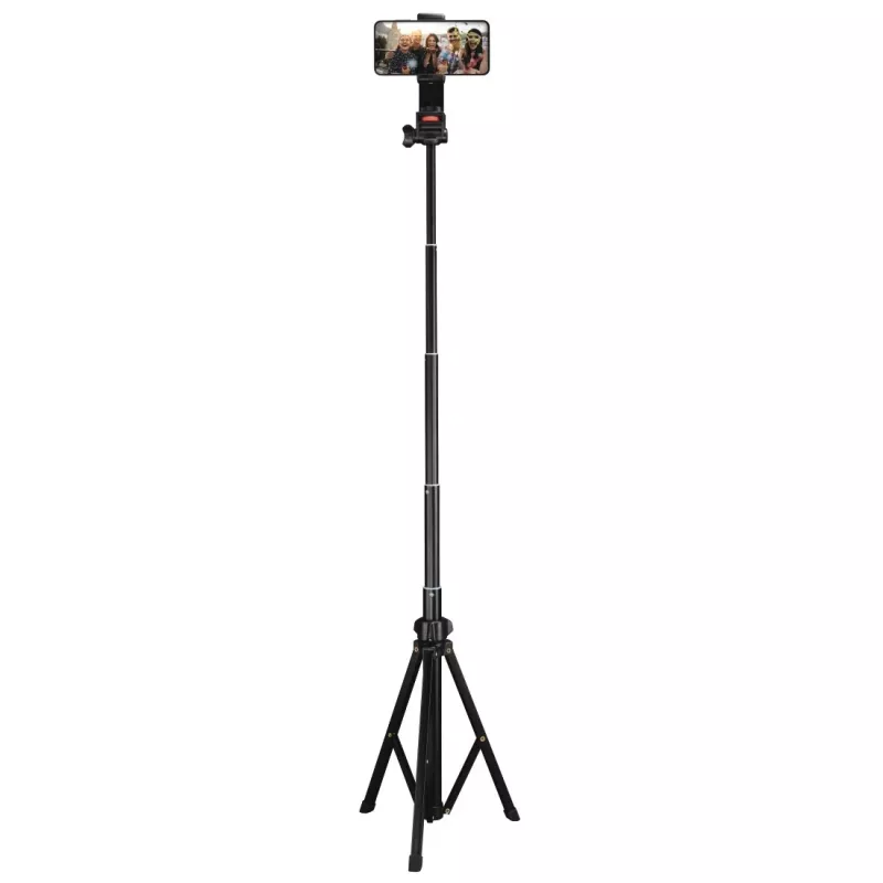 Trikojis Hama Rotary Smartphone II išmaniajam telefonui ir skaitmeniniam fotoaparatui, 3 kojų, maks. apkrova 1 kg, aukštis 41,5–150 cm, juodas