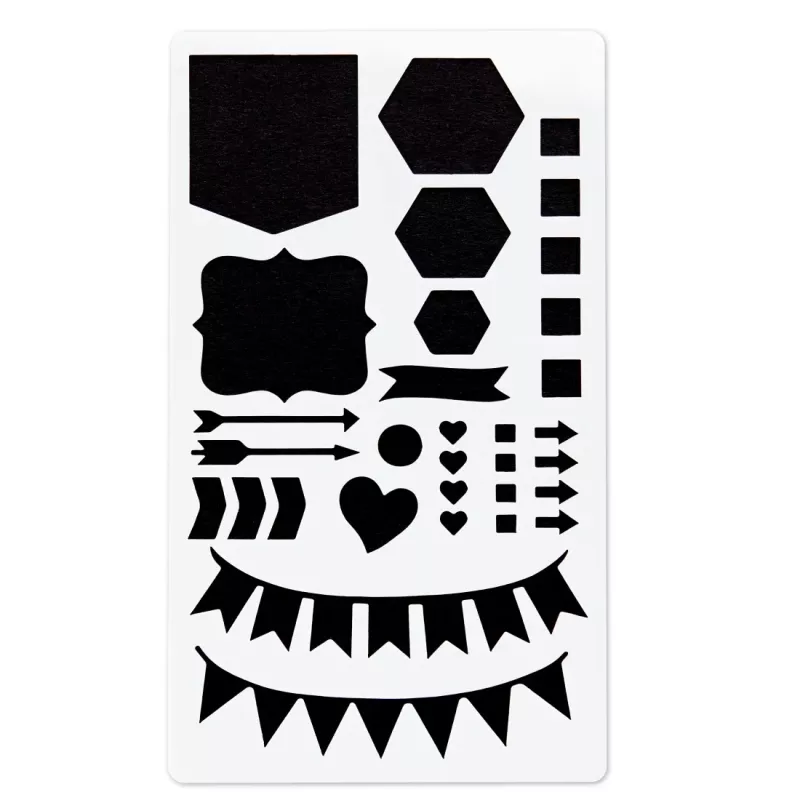 Hama 00007743 trafaretas baltas plastikinis meno trafaretas