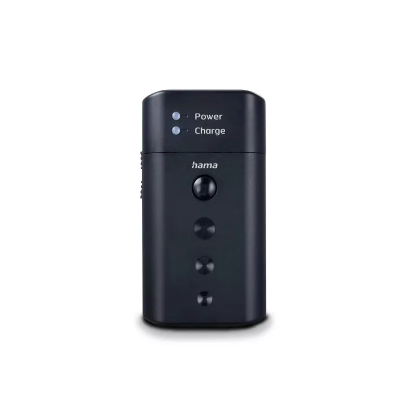 Baterijų įkroviklis HAMA 00081390 skaitmeninių fotoaparatų baterijoms — USB, suderinamas su Li‑Ion ir NiMH, 5 V įvestis