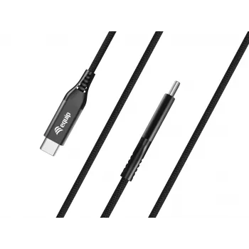 Equip USB 4 itin plonas C į C laidas, 1,2 m, PD240W, 4K/60Hz, 40 Gbps, juodas