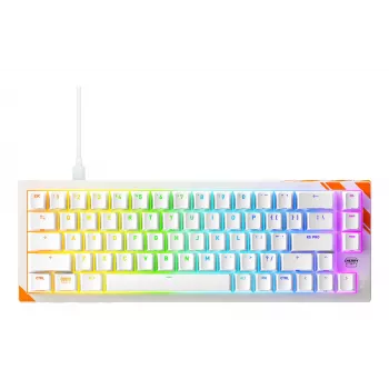 Mechaninė žaidimų klaviatūra Cherry K5 Pro TMR Compact 65% QWERTY US, laidinė USB, RGB, oranžinė/baltas