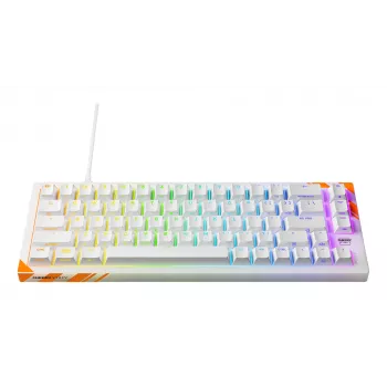 Mechaninė žaidimų klaviatūra Cherry K5 Pro TMR Compact 65% QWERTY US, laidinė USB, RGB, oranžinė/baltas