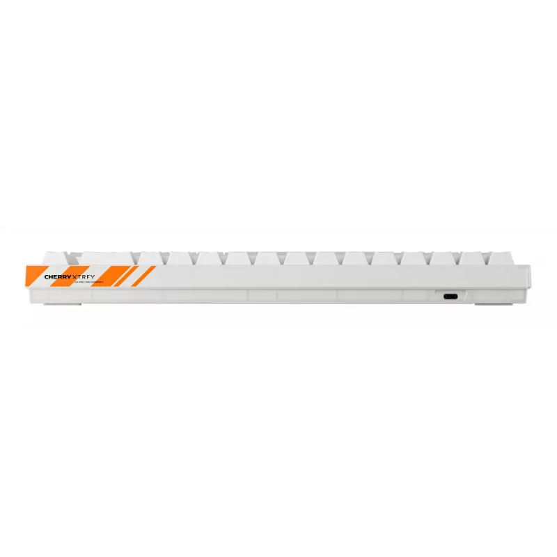 Mechaninė žaidimų klaviatūra Cherry K5 Pro TMR Compact 65% QWERTY US, laidinė USB, RGB, oranžinė/baltas