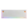 Mechaninė žaidimų klaviatūra Cherry K5 Pro TMR Compact — 65% laidinė USB, QWERTZ, RGB, oranžinė/balt