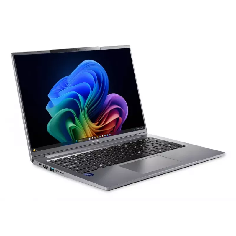 TERRA Mobile 1471L Copilot+ PC Intel Core Ultra 7 258V nešiojamasis kompiuteris 35,6 cm (14 colių) WUXGA 32 GB DDR5-SDRAM 1 TB SSD Wi-Fi 7 (802.11be) Windows 11 Pro German Pilka
