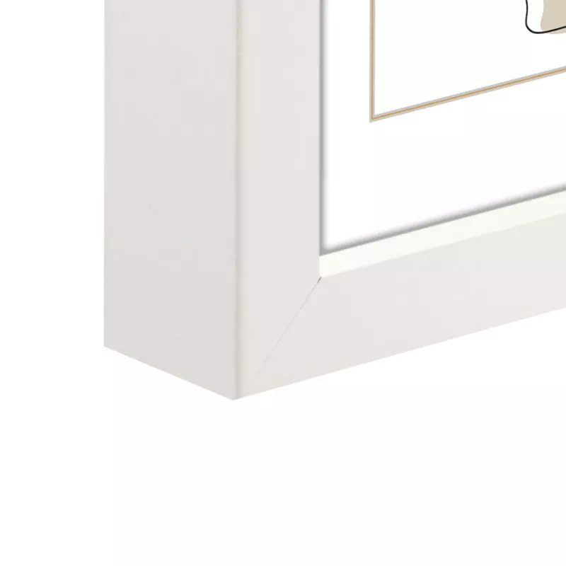 Viengubas nuotraukų rėmelis Hama Copenhagen White Glass MDF 220 mm