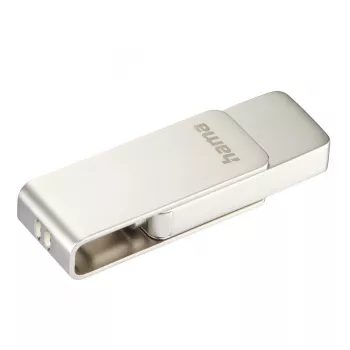 Hama Uni-C Rotate Pro USB atmintinė 128 GB USB Type-C 3.2 Gen 1 (3.1 Gen 1) Sidabrinė
