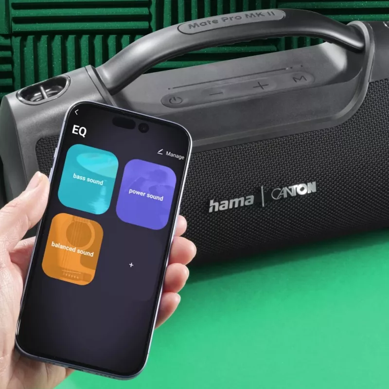 Hama Mate Pro MK II stereo nešiojamas garsiakalbis juodas 60 W