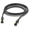 Hama 00202003 tinklo kabelis juodas 5 m Cat8 S/FTP (S-STP)