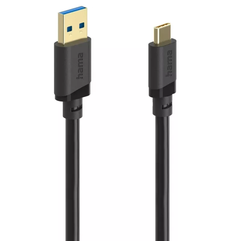 Hama 00202005 USB laidas USB 3.2 Gen 1 (3.1 Gen 1) 0,75 m USB A USB C Juoda