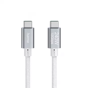 Hama „Full-Featured“ USB laidas USB 3.2 Gen 2 (3.1 Gen 2) 1,5 m USB C Baltas