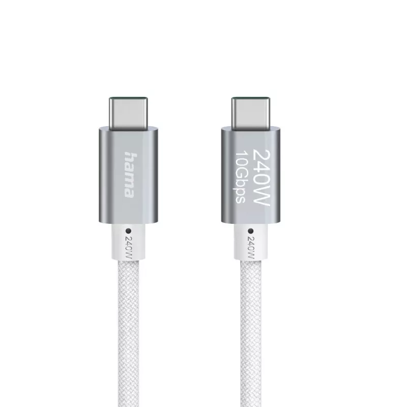 Hama „Full-Featured“ USB laidas USB 3.2 Gen 2 (3.1 Gen 2) 1,5 m USB C Baltas
