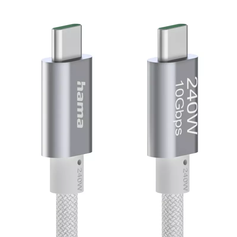 Hama „Full-Featured“ USB laidas USB 3.2 Gen 2 (3.1 Gen 2) 1,5 m USB C Baltas