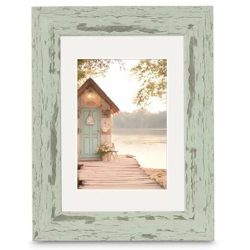 Hama Cottage pavienis paveikslėlio rėmelis žalias
