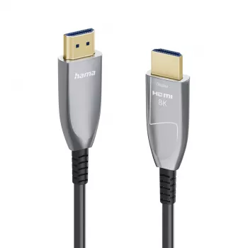 Hama 00202036 HDMI laidas 15 m HDMI Type A (standardinis) juodas, pilkas, sidabrinis