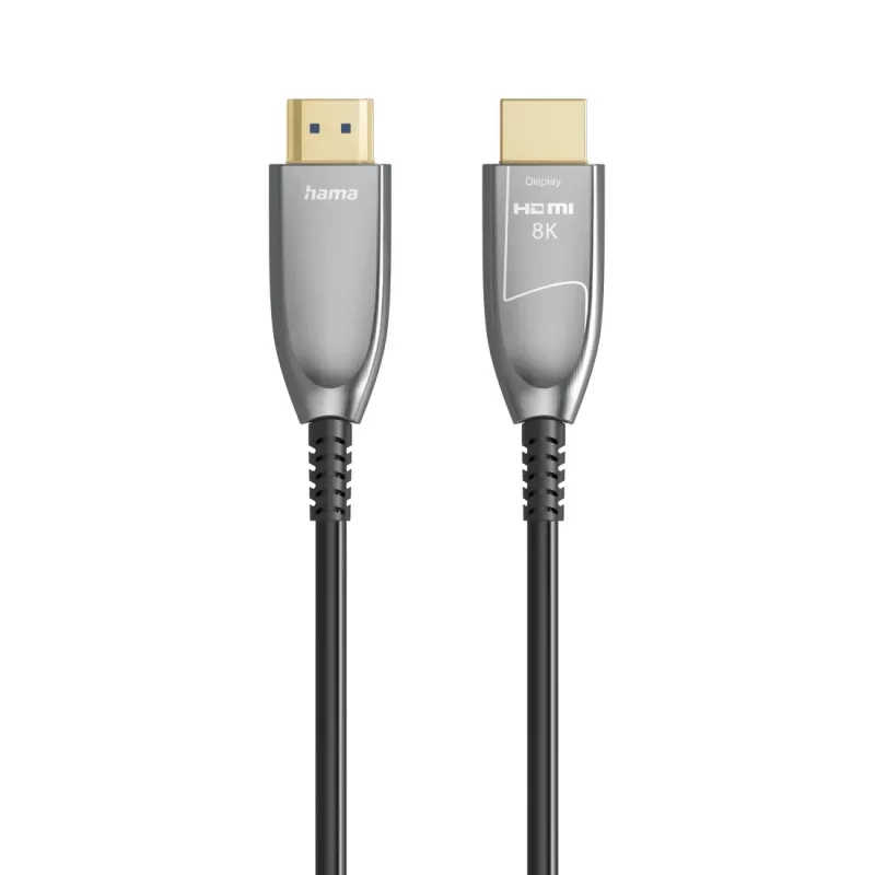 Hama 00202036 HDMI laidas 15 m HDMI Type A (standardinis) juodas, pilkas, sidabrinis