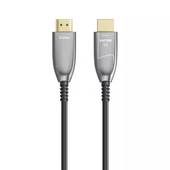 Hama 00202036 HDMI laidas 20 m HDMI A tipo (standartinis) Juoda, Pilka, Sidabrinė
